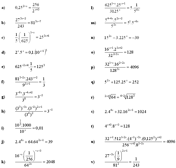 Exponenciálne rovnice a nerovnice - Príklad 2 - Zadanie